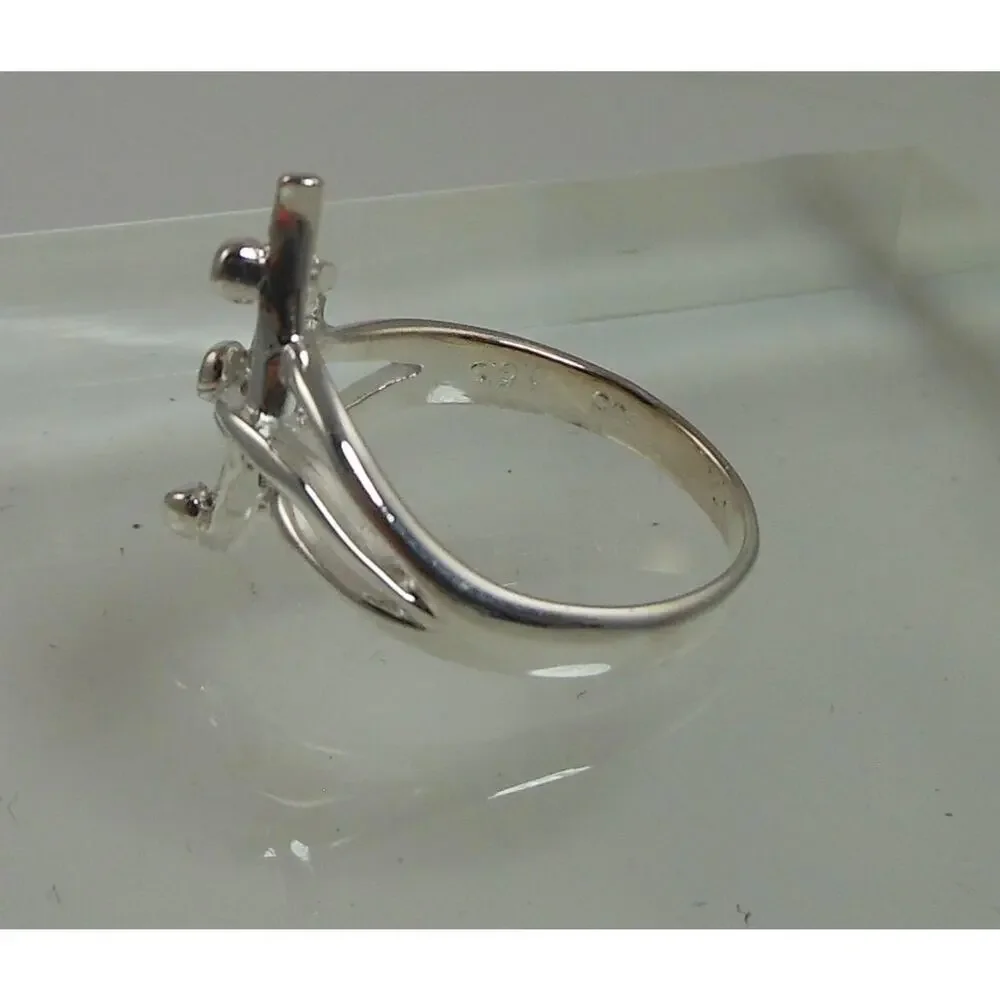 1999's‎ New Unique Vintage Handmade 925 Sterling Silver Artistic Ring Size 7.5